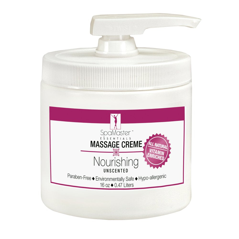 Master Massage SpaMaster Unscented Massage Cream – 16 Oz x10