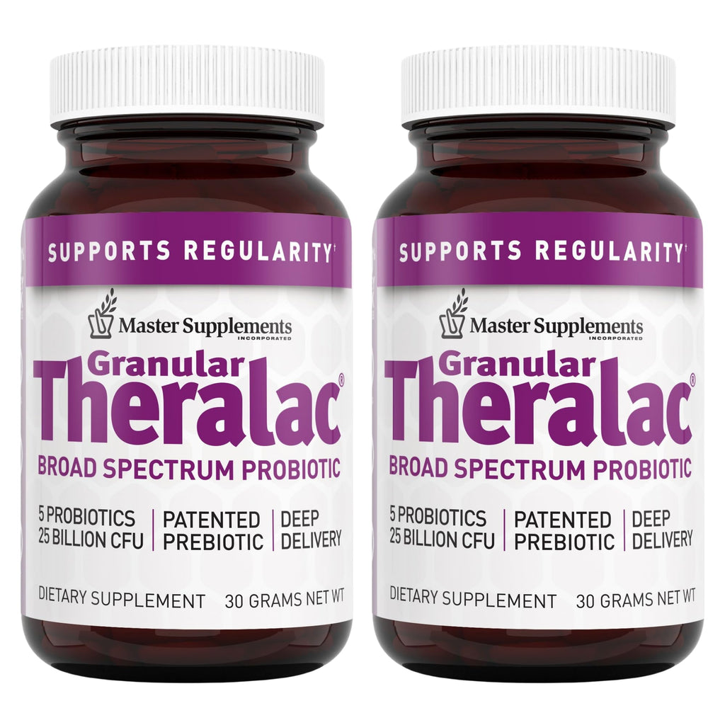 Master Supplements Granular Theralac – Multi-Strain Probiotic Powder, 1.05 oz (Pack of 2)