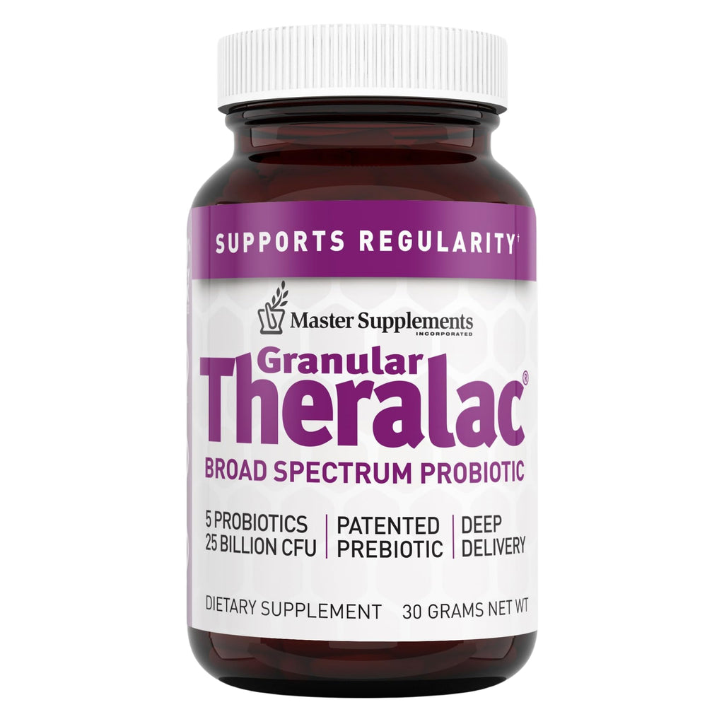 Master Supplements Granular Theralac Probiotic Powder – 25B CFU, 40 Servings, Vegan & Gluten Free
