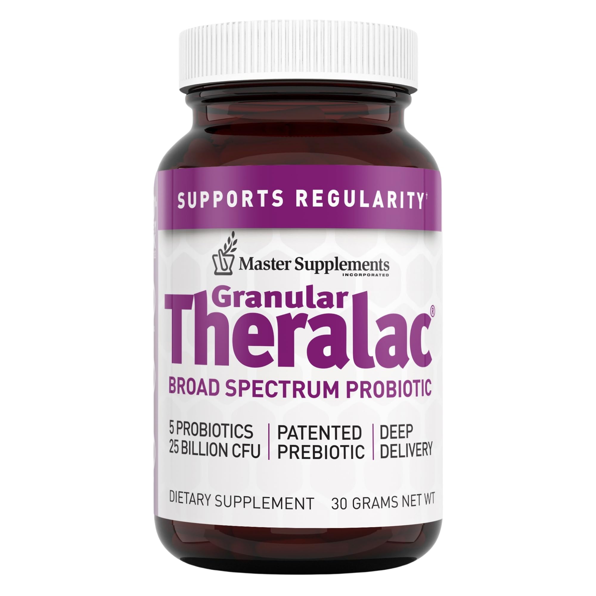 Master Supplements Granular Theralac Probiotic Powder – 25B CFU, 40 Servings, Vegan & Gluten Free