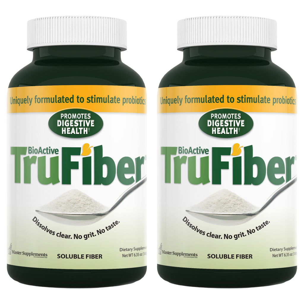 TruFiber Prebiotic Fiber – 6.35 oz (Pack of 2) | 100 Servings, Digestive Health, Vegan & Gluten Free