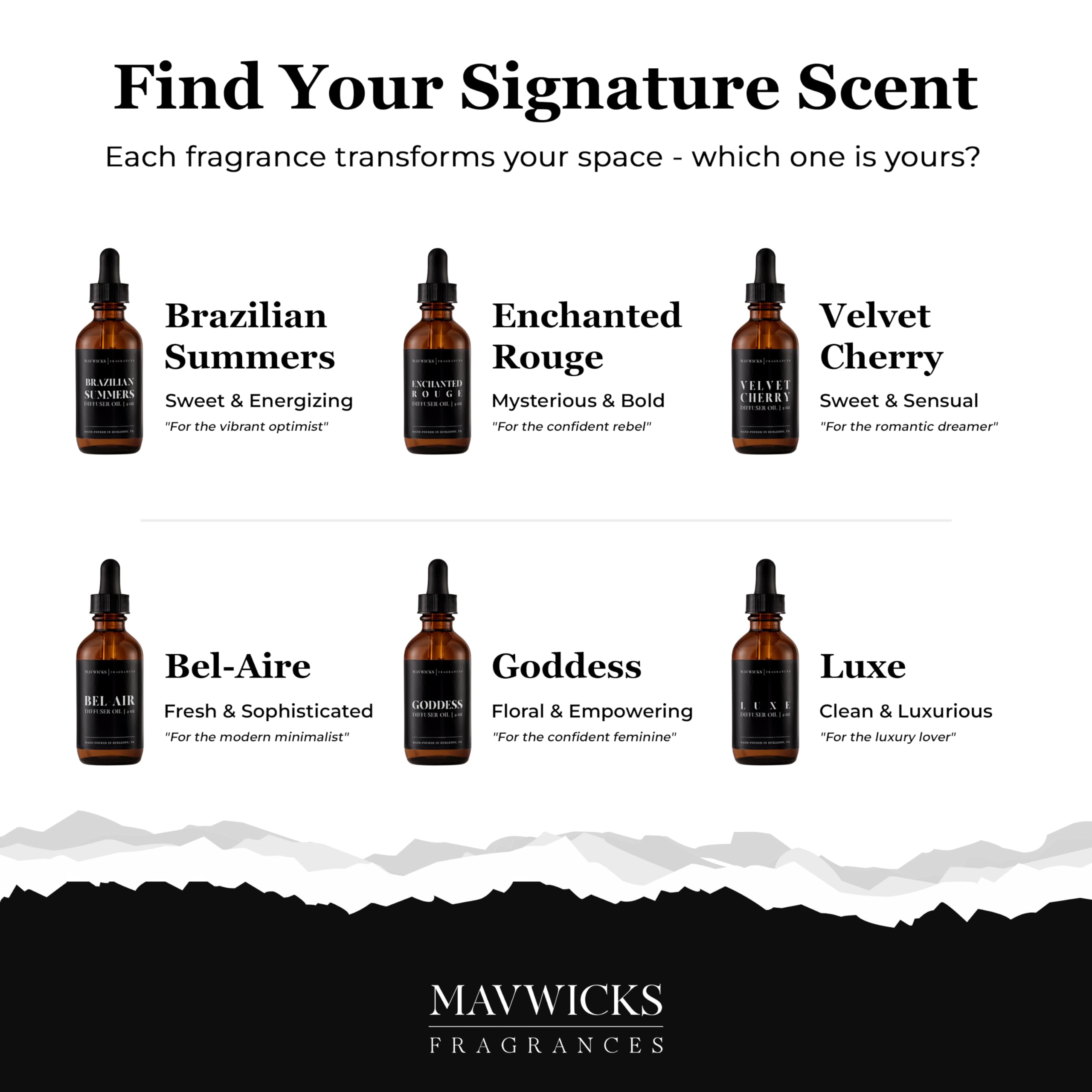 Mavwicks Diffuser Oil (Enchanted Rouge) – 2oz Premium Essential Oil Blend