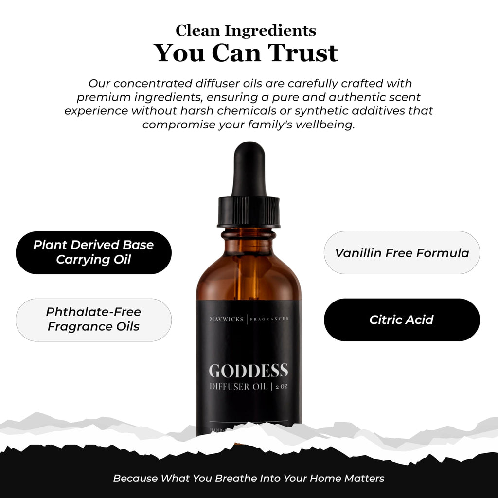 Mavwicks Diffuser Oil (Goddess) – 2oz Premium Essential Oil Blend for Aromatherapy Diffusers | Luxury Home Fragrance