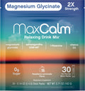 Max Calm Relaxing Drink Mix – Raspberry-Lemonade | Magnesium Glycinate & KSM-66 | 30 Packets