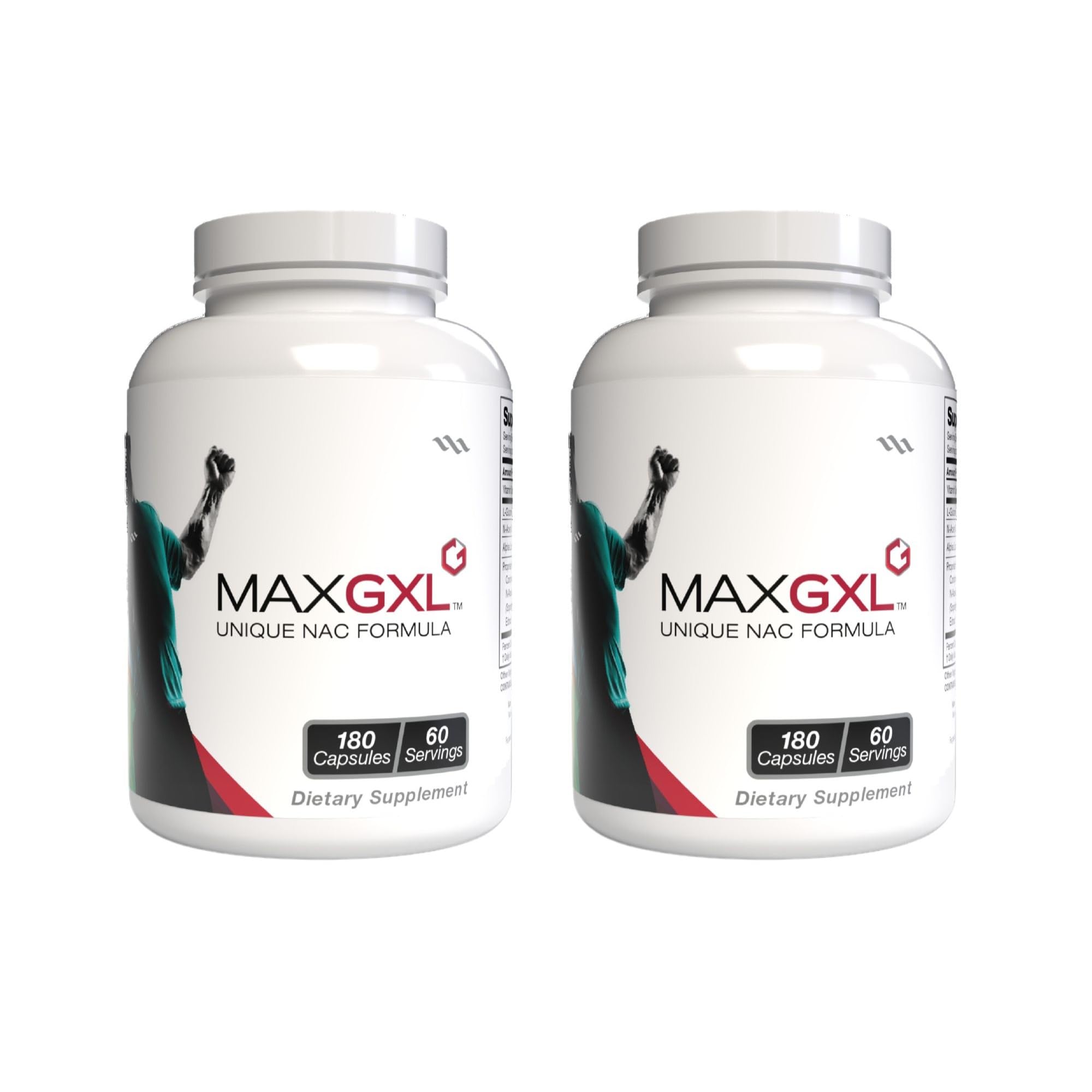 Max GXL NAC Formula | 180 Veg Capsules, 30 Servings (Pack of 2)