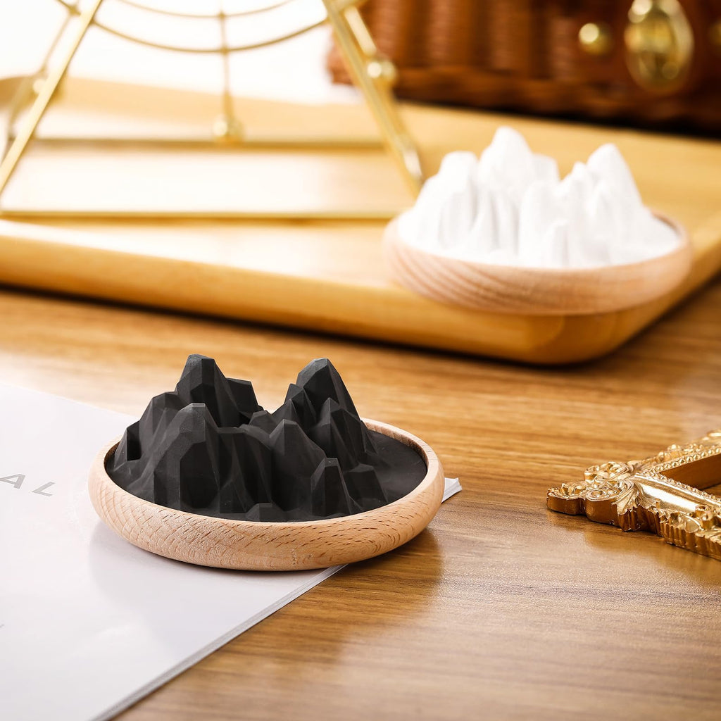Maxdot Mountain Passive Stone Diffuser (2 Pcs) – Non-Electric Aromatherapy for Car, Home & Office