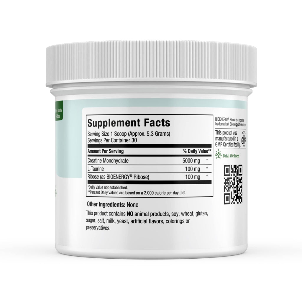 Maxi-Health Creatine Monohydrate - Muscle Mass With L-Taurine & Ribose
