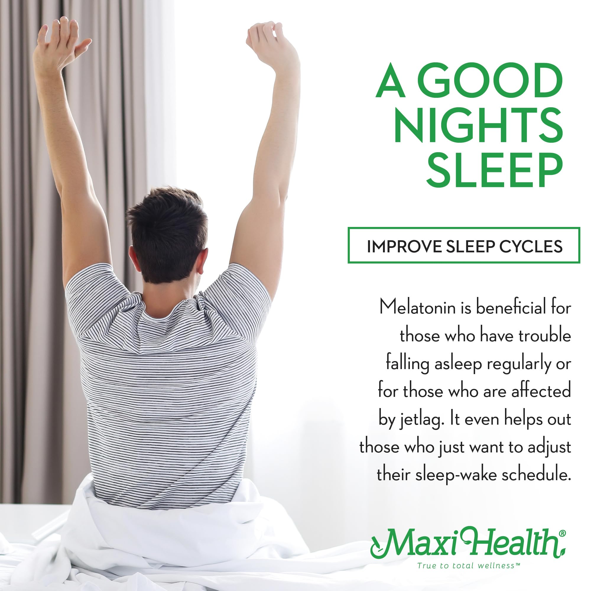 Maxi Health Mel-O-Chew 1mg Melatonin – Fast-Acting Sleep Aid with Enzymax | Kosher (100 Units)