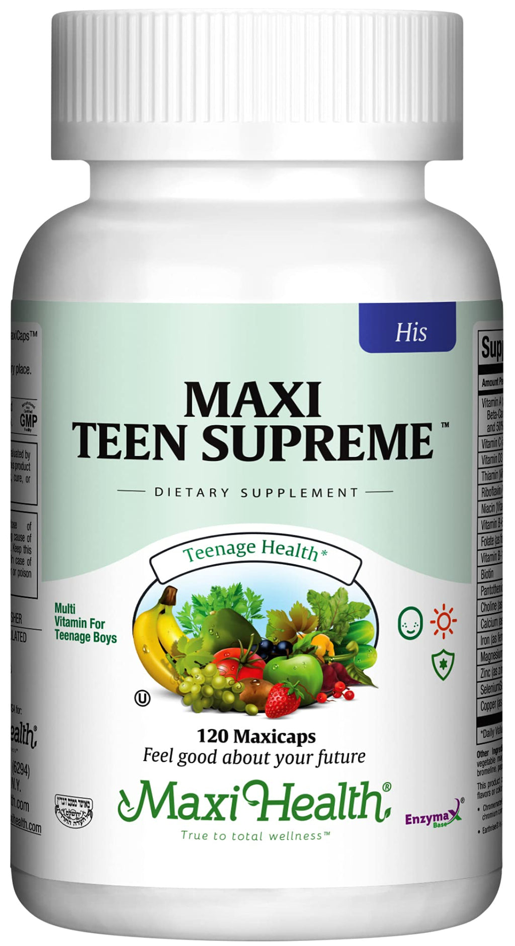 Maxi Health Multivitamin for Him – Teen Boys 12–17 | Energy & Immune Support