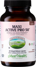 Maxi Health Probiotic Plus Ultimate Prebiotic - 50B Live Probiotics, 15 Strains, Ultra Protection | 60 Count