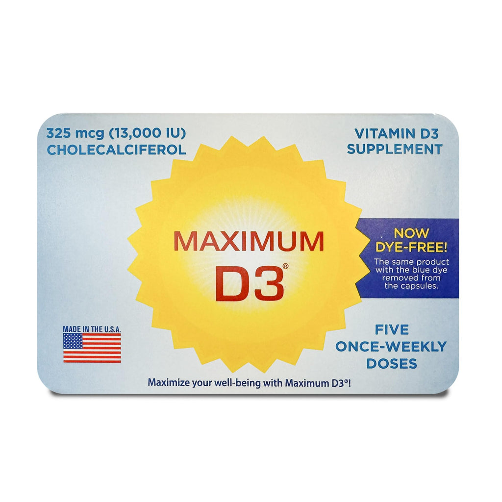 Maximum D3 13,000 IU Box – 60 Capsules (60-Week Supply) | Vitamin D3