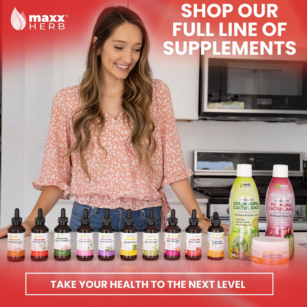 Maxx Herb Ashwagandha Extract – Max Strength Liquid Tincture, 4 oz (60 Servings)