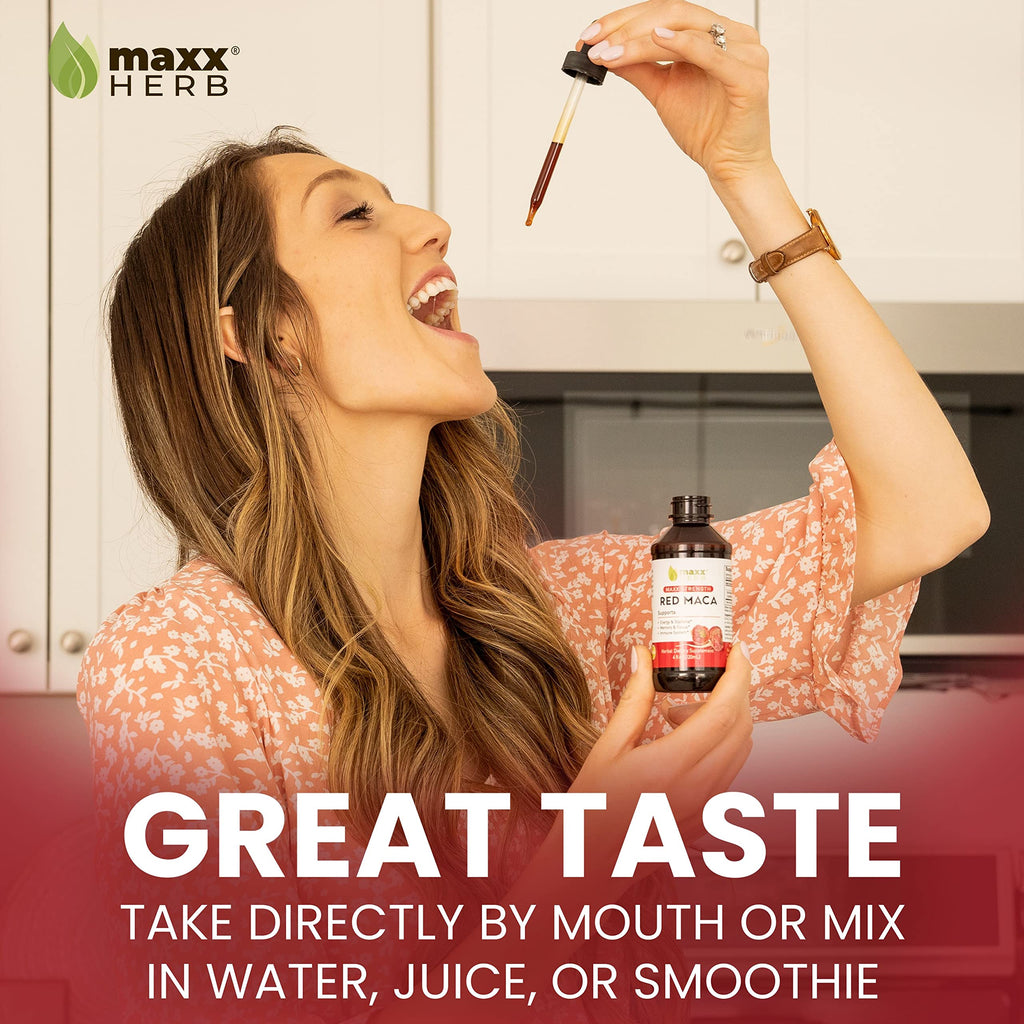 Maxx Herb Red Maca Root Extract | Max Strength Liquid Drops 4oz