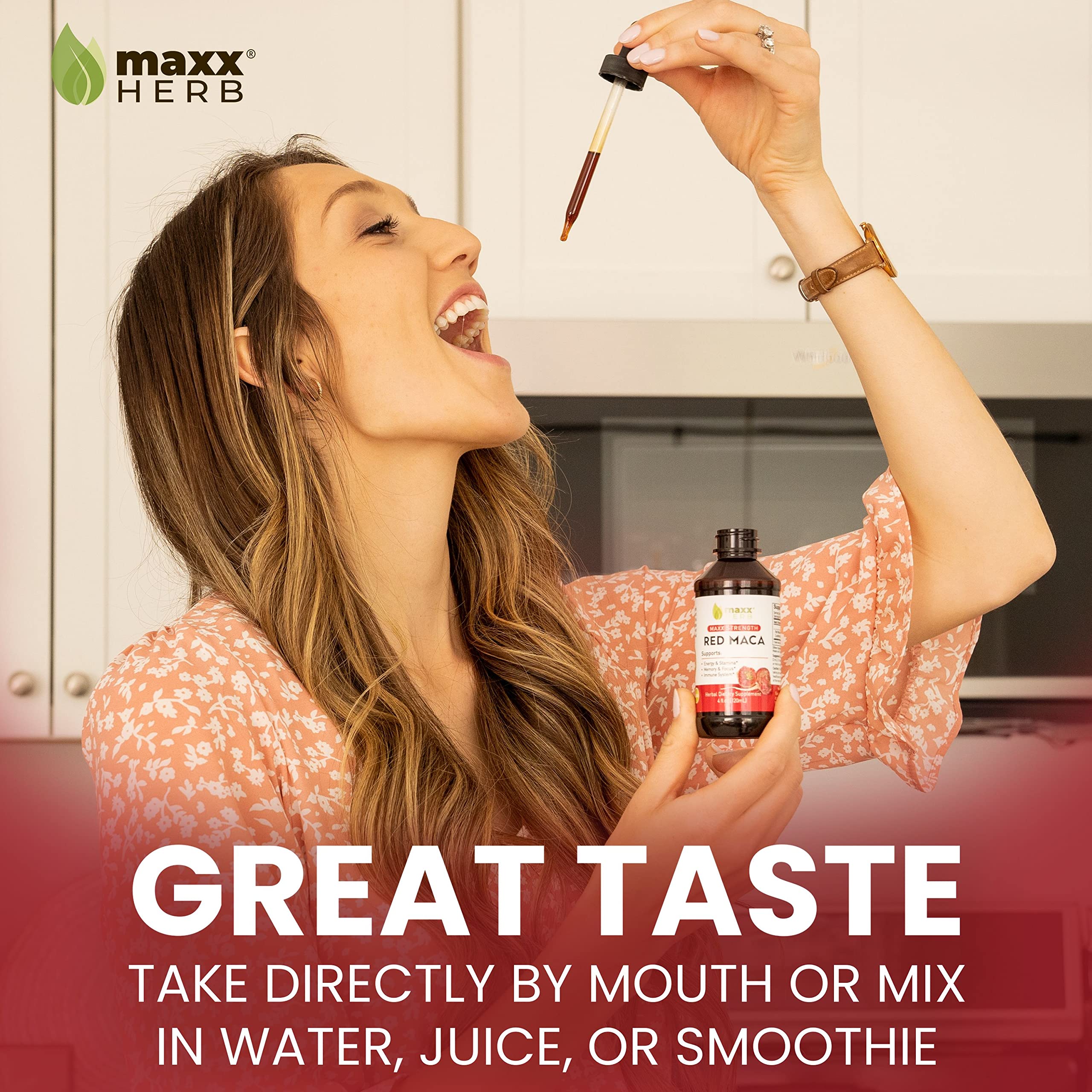 Maxx Herb Red Maca Root Extract | Max Strength Liquid Drops 4oz