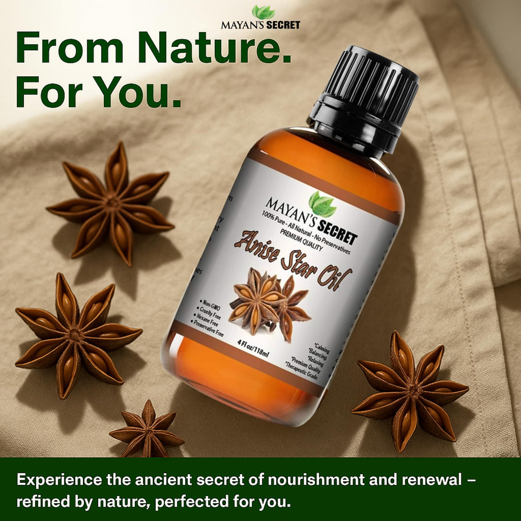 Mayan's Secret 4oz Anise Star Essential Oil - Pure & Undiluted