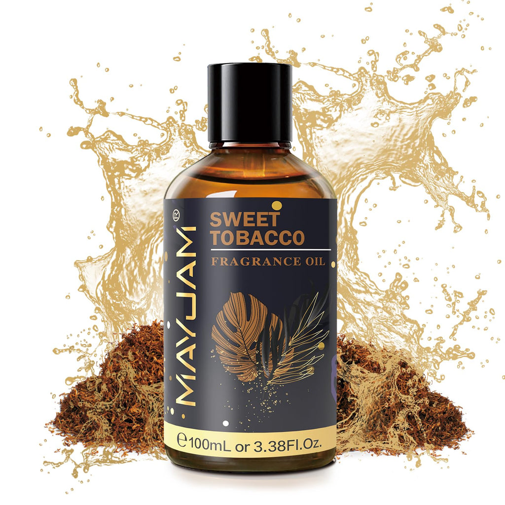 MAYJAM Sweet Tobacco Fragrance Oil 100ml – Glass Dropper for Diffusers & DIY