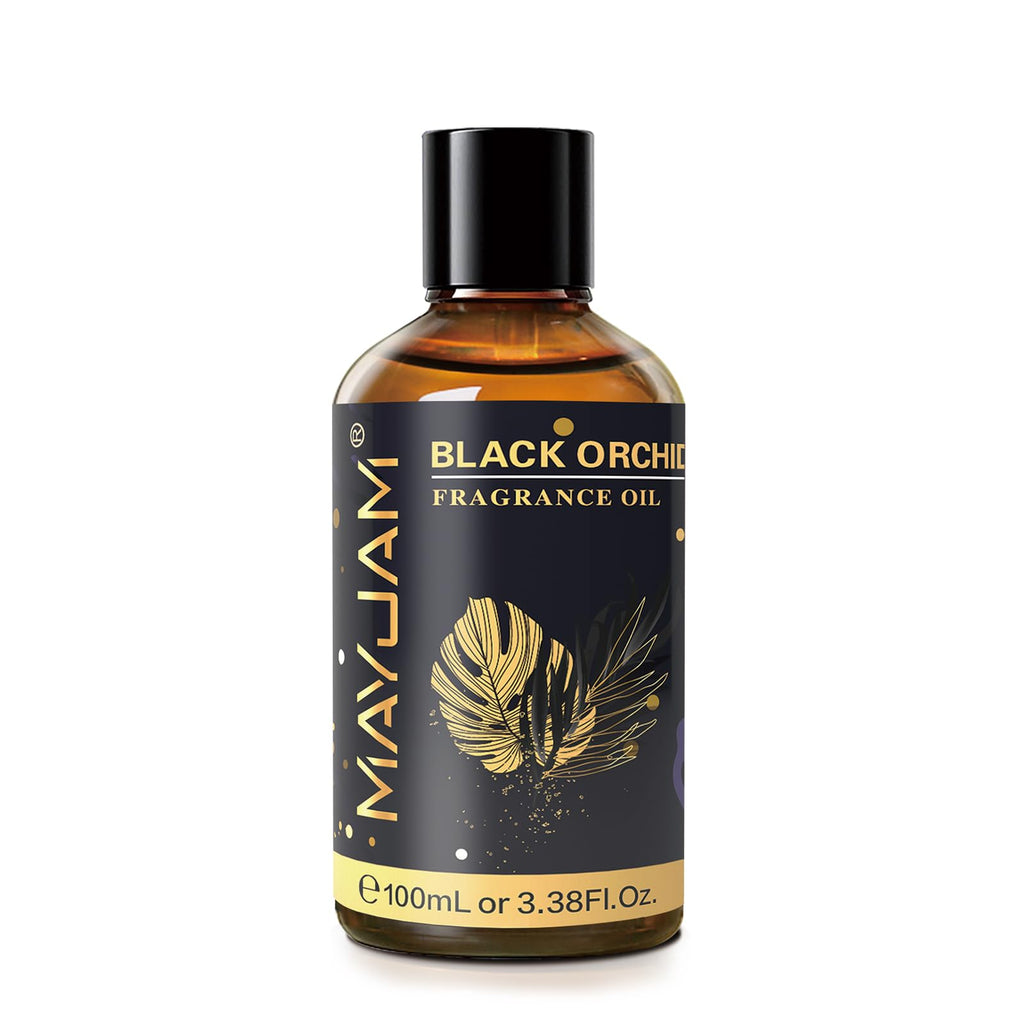 MAYJAM 100ML Black Orchid Fragrance Oil with Glass Dropper – Diffuser, Soap & Candle Making