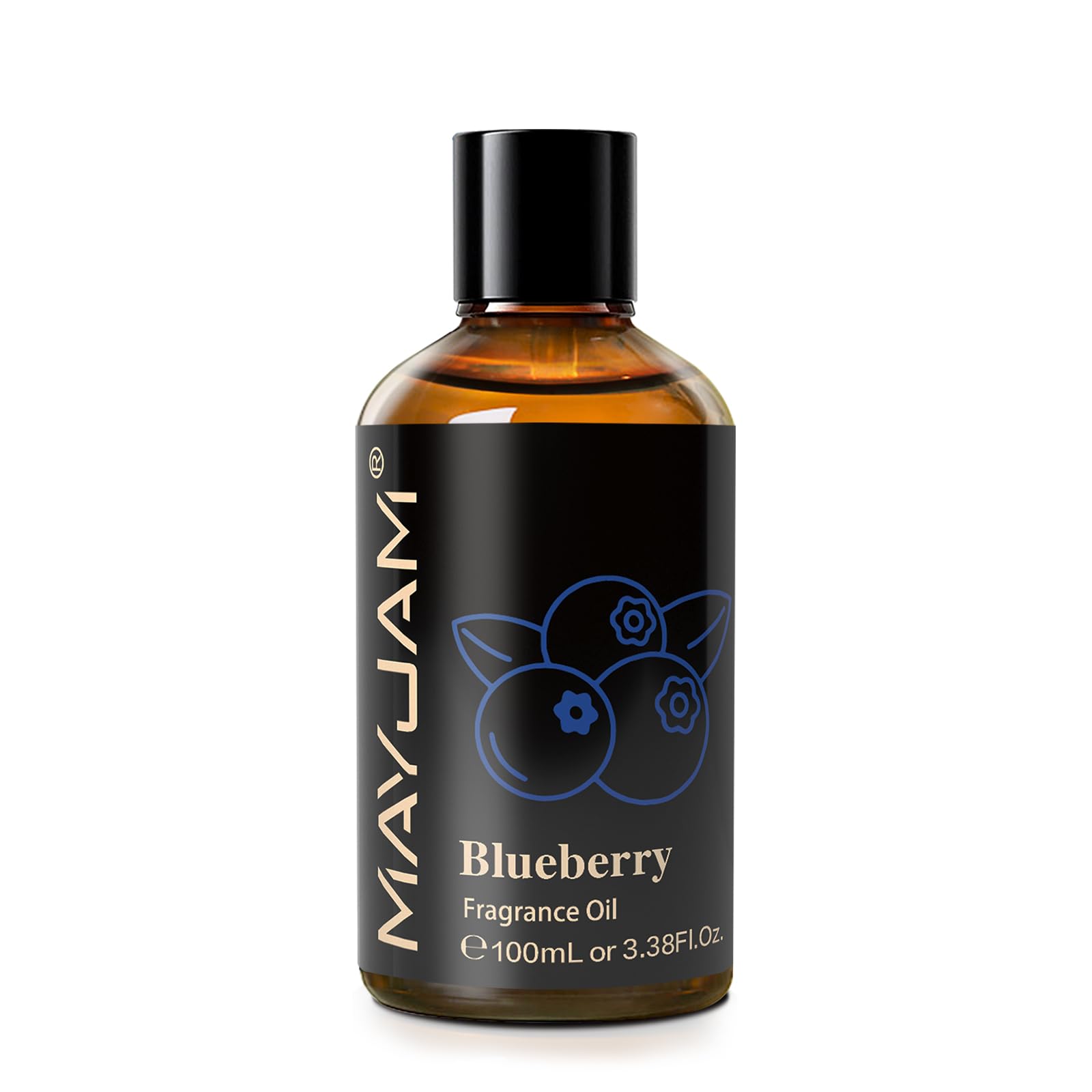 MAYJAM Blueberry Fragrance Oil 100ML | Glass Dropper | Diffuser, Soap & Candle Making