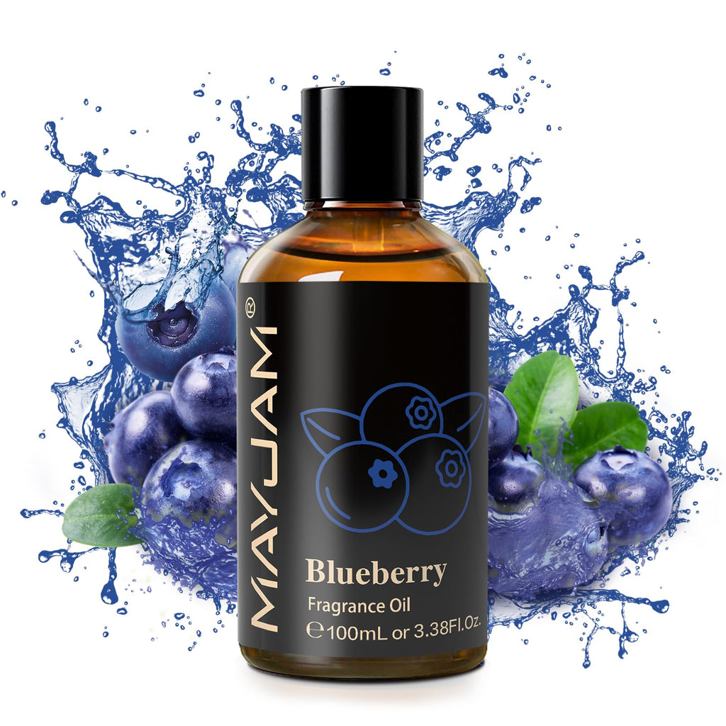 MAYJAM Blueberry Fragrance Oil 100ML | Glass Dropper | Diffuser, Soap & Candle Making