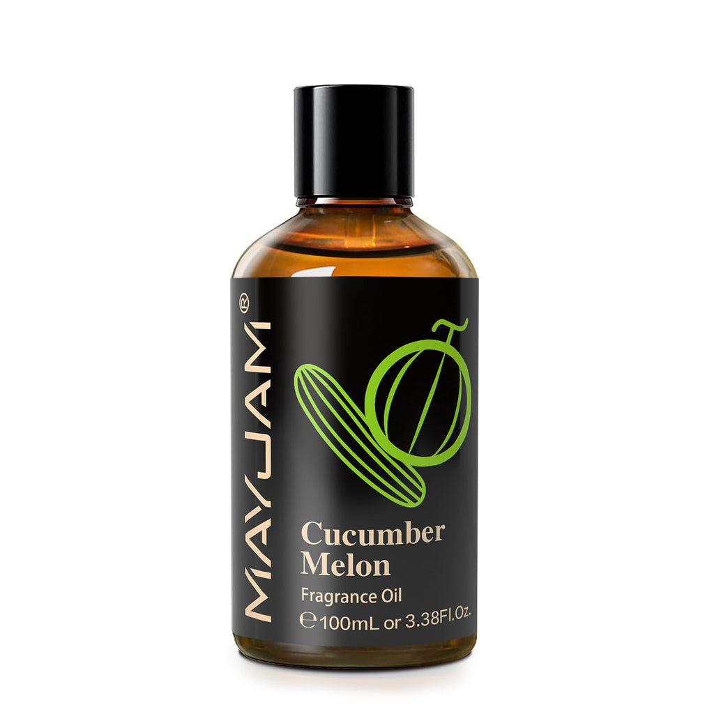 MAYJAM 100ML Cucumber Melon Fragrance Oil with Glass Dropper for Diffusers