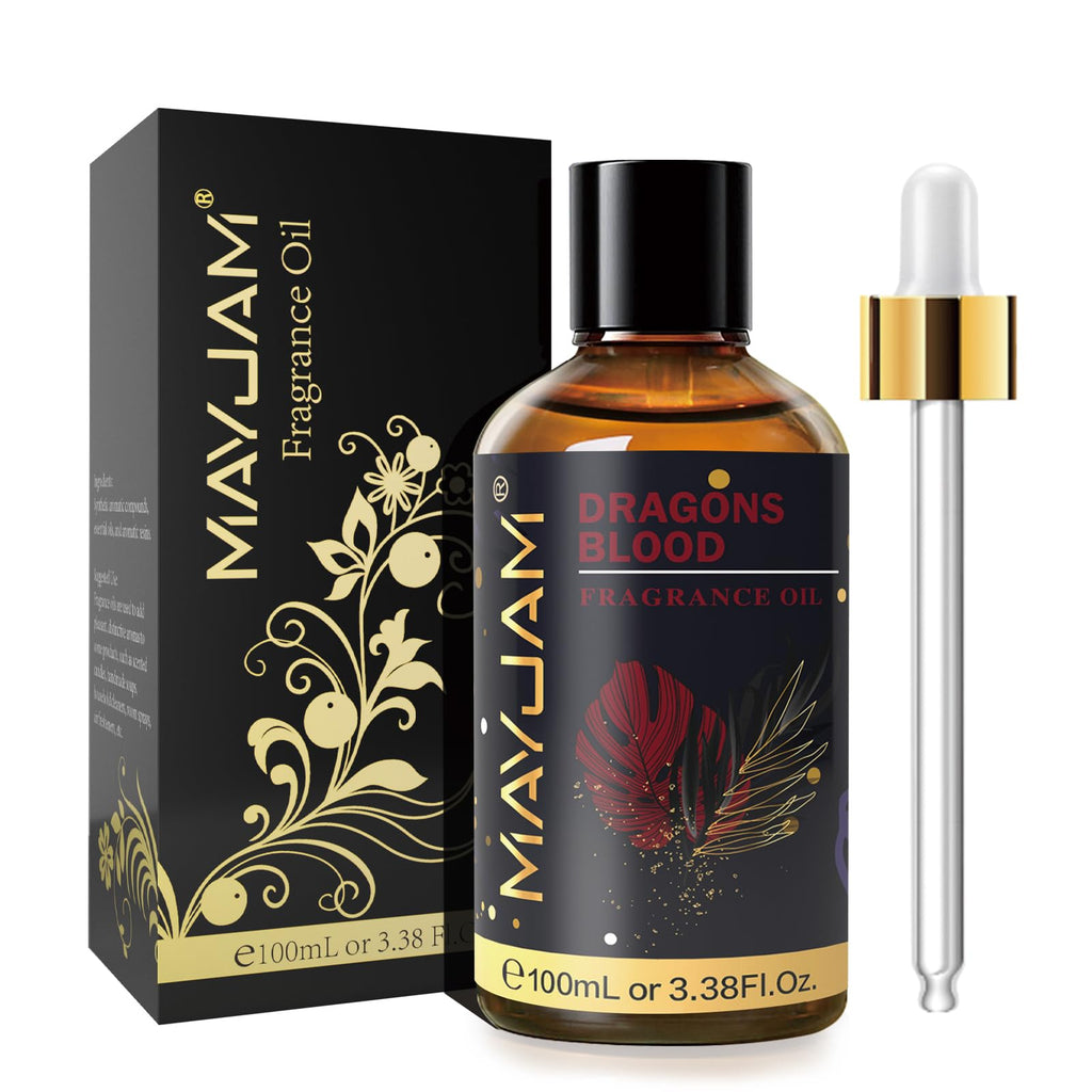 MAYJAM Dragons Blood Fragrance Oil 100ml | Glass Dropper | Diffusers, Soap & Candle Making