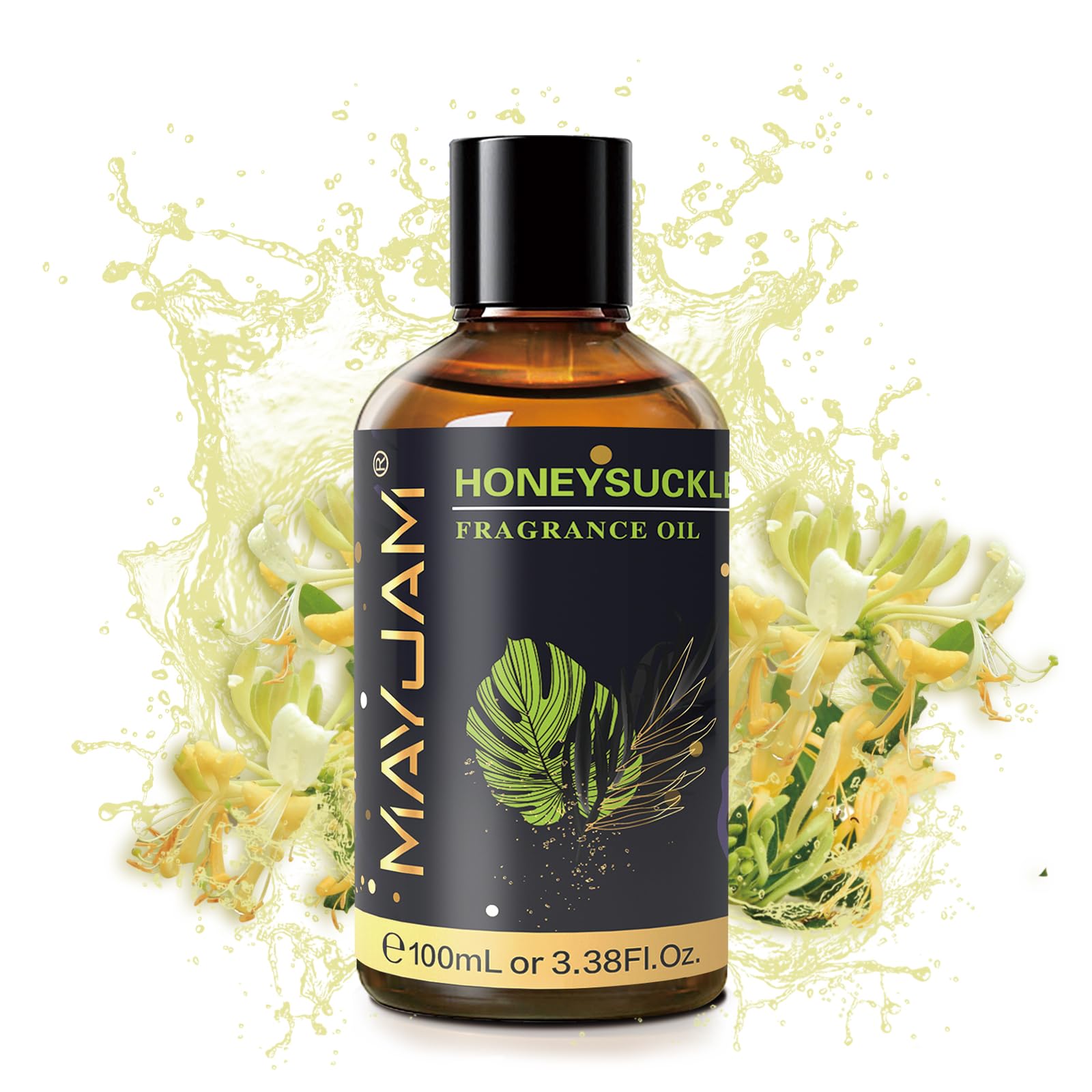 MAYJAM Honeysuckle Fragrance Oil 100ml | Glass Dropper, Diffusers, DIY Soap & Candle