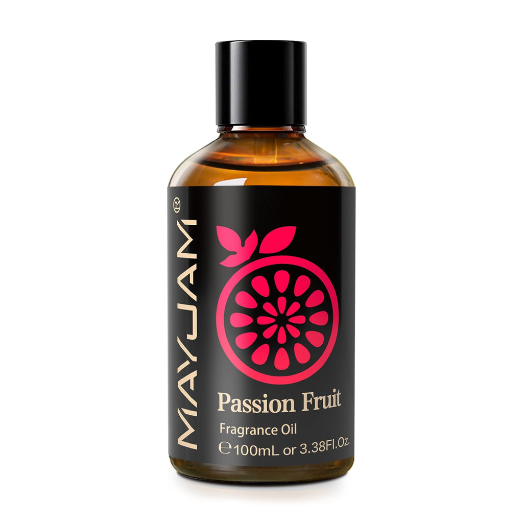MAYJAM Passion Fruit Fragrance Oil 100ml - Amber Bottle, Diffusers & DIY