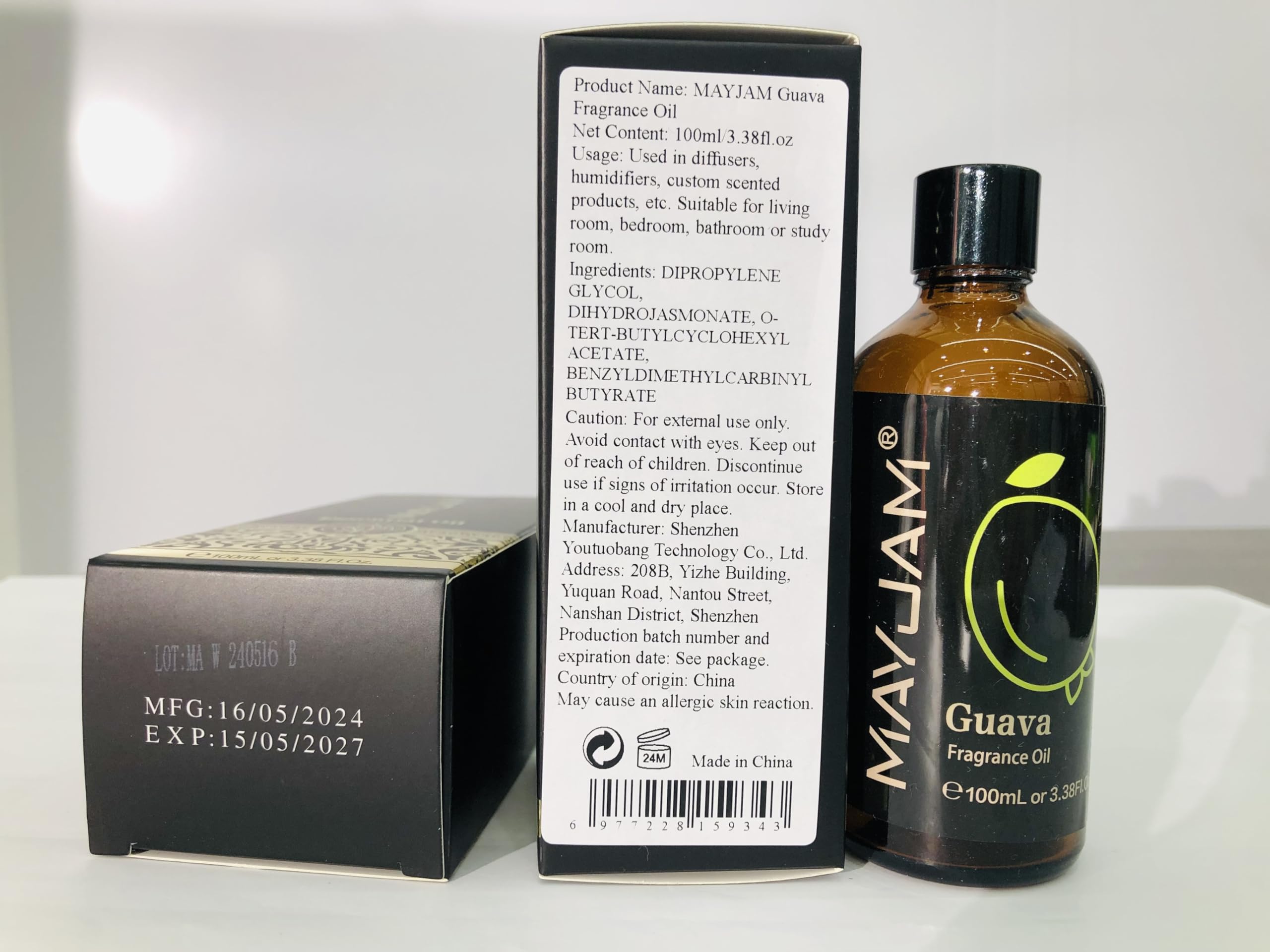 MAYJAM Pear Fragrance Oil 100ml – Diffuser & DIY Soap, Candle Making
