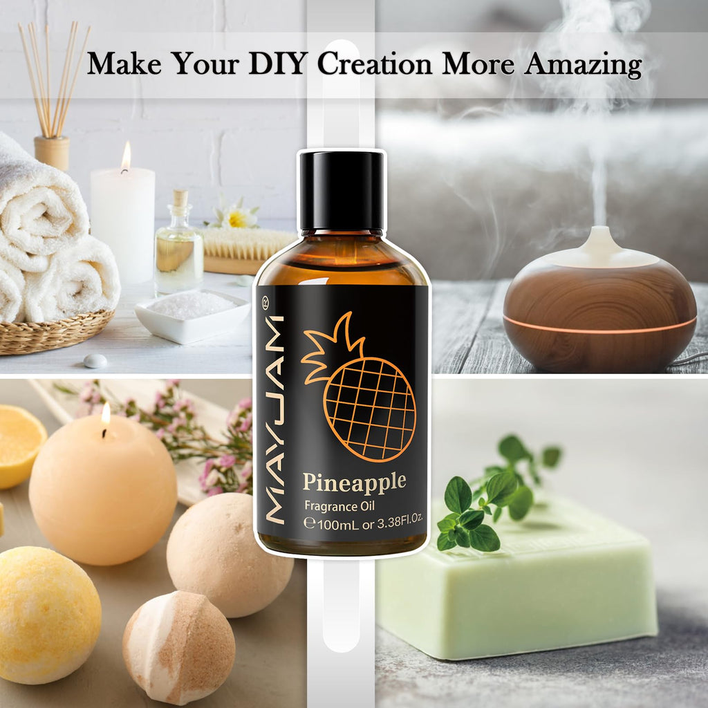 MAYJAM Pineapple Fragrance Oil 100ml – Diffuser & DIY Gift