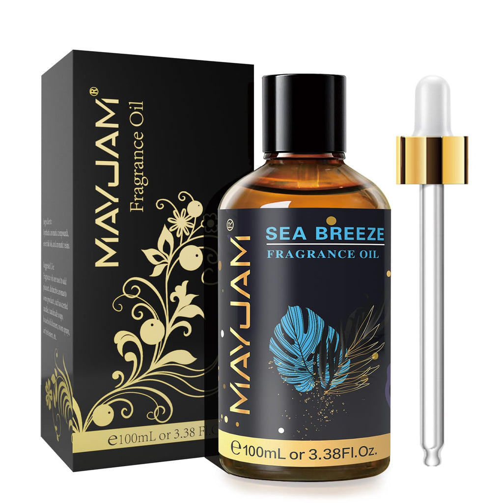 MAYJAM Sea Breeze Fragrance Oil 100ML with Glass Dropper – Diffuser & DIY