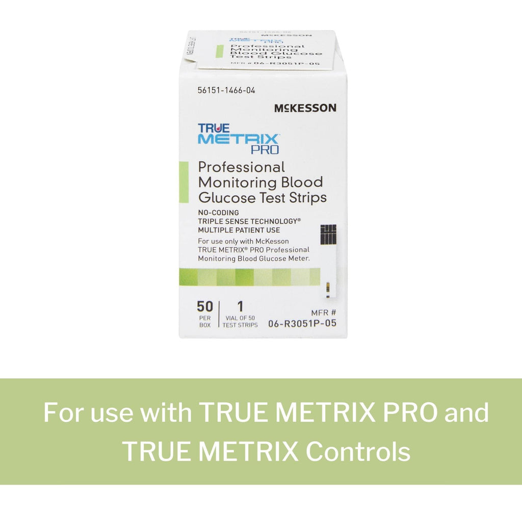McKesson True METRIX Blood Glucose Test Strips — 50 Strips, Multi-Patient Use