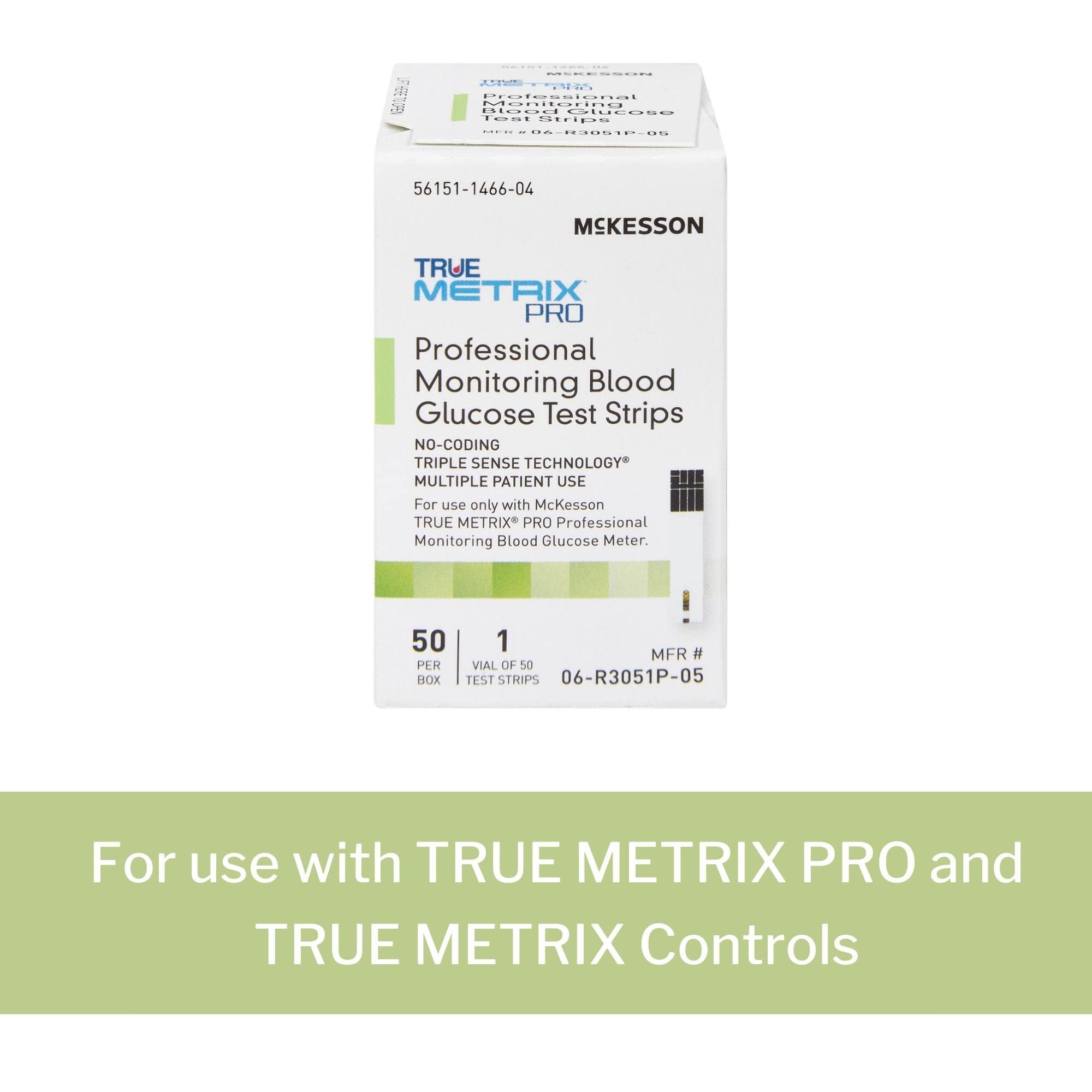 McKesson True METRIX Blood Glucose Test Strips — 50 Strips, Multi-Patient Use