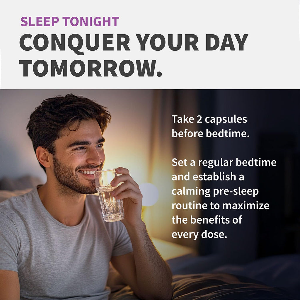 MEDCHOICE 12-in-1 Melatonin Sleep Capsules – 5mg Melatonin + Magnesium Glycinate 500mg (90ct, Pack of 4)