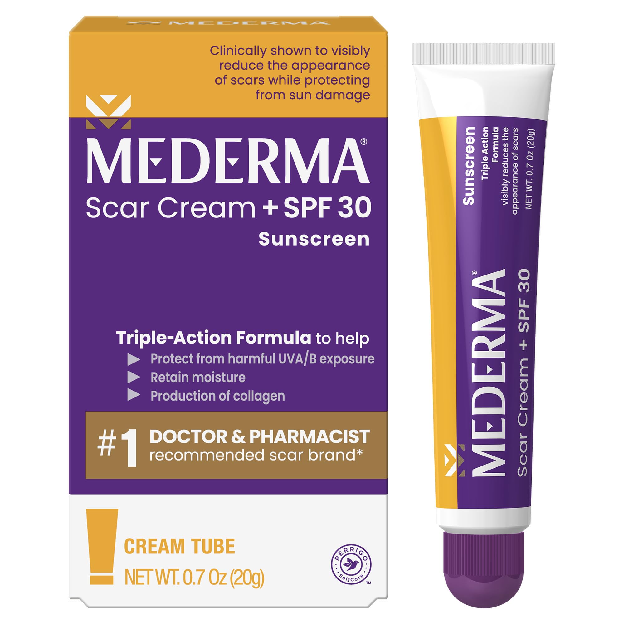 Mederma Scar Cream Plus SPF 30 - Advanced Scar Treatment with Sun Protection (0.7 oz)