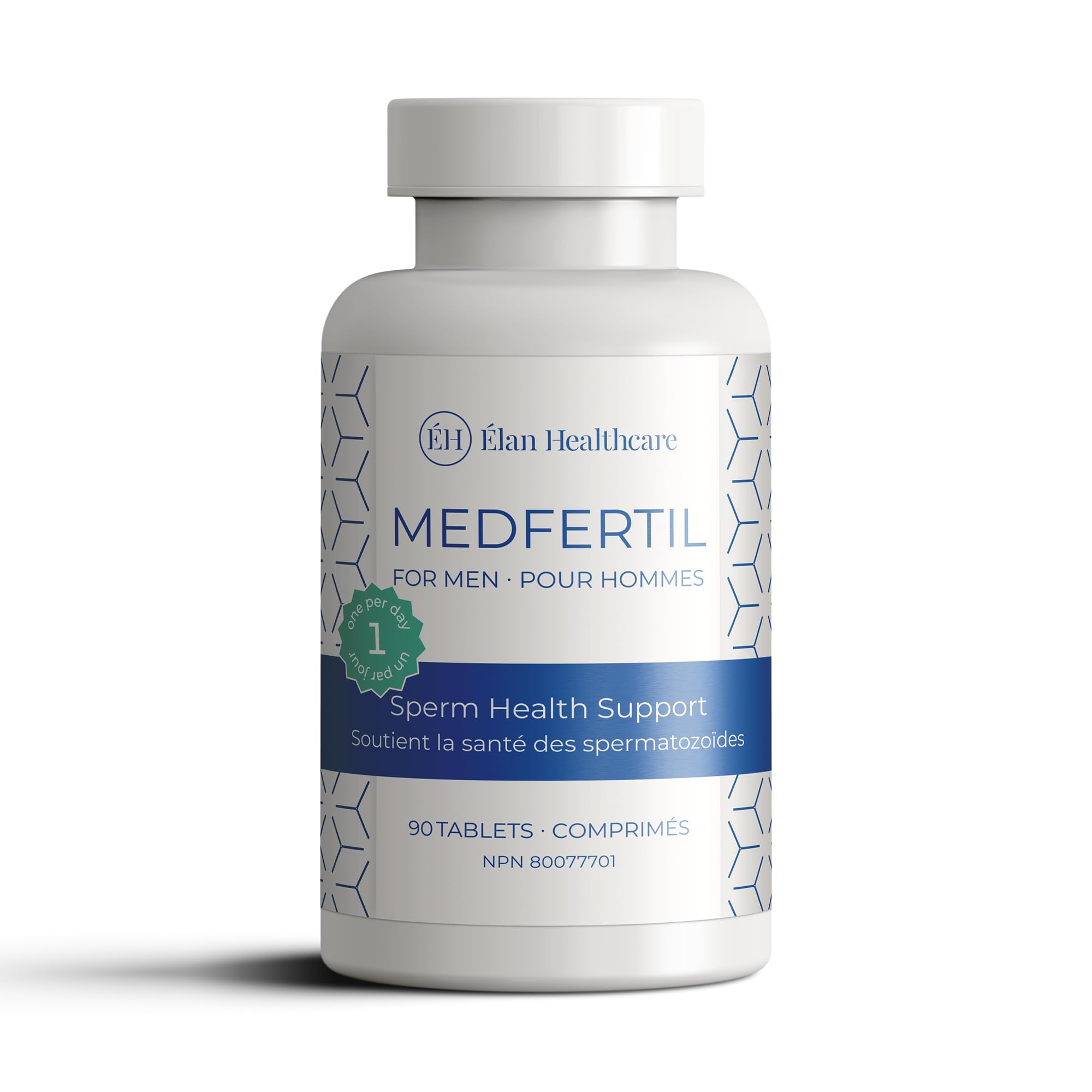 Medfertil for Men Dietary Supplement (90 ct) – CoQ10, B12, Zinc | Elan Healthcare