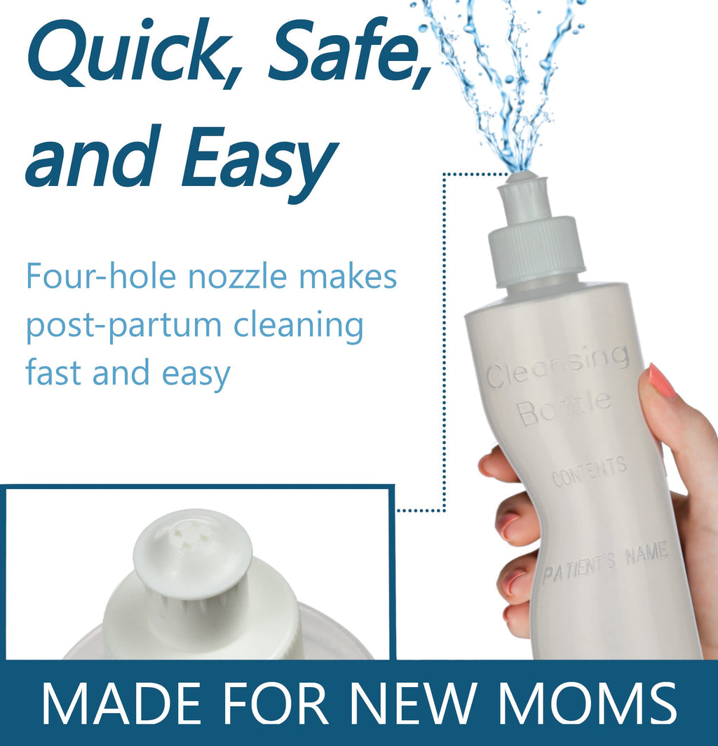 Perineal Lavette Irrigation Bottle for Postpartum Care — 8oz (Pack of 2) | Medical Sales Supply