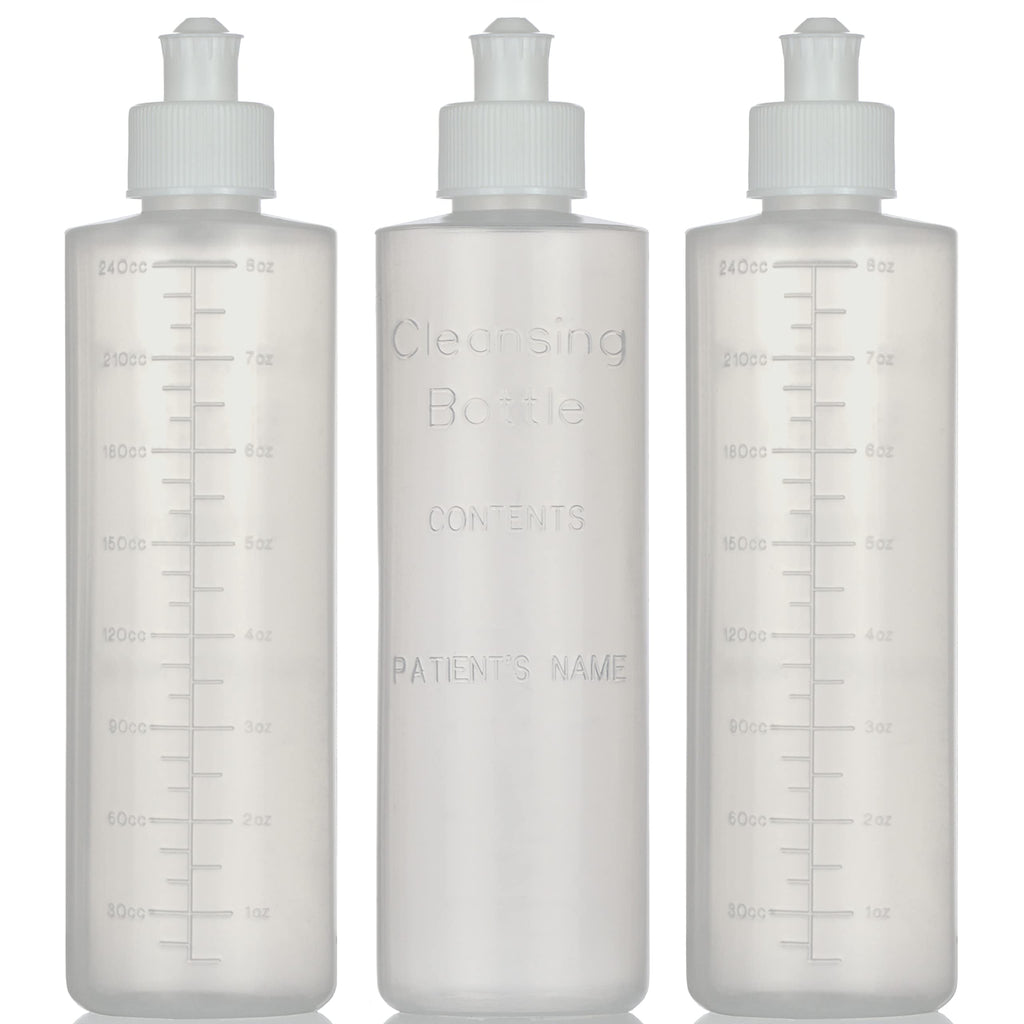 Medical Sales Supply Perineal Lavette Irrigation Bottle – Postpartum Care, 8oz (Pack of 3), Portable Bidet for Women