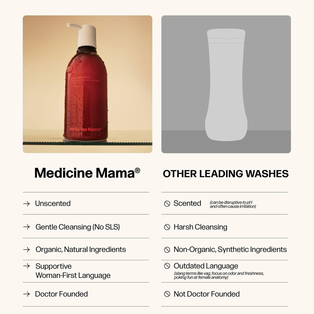 Medicine Mama's Apothecary Vmagic Gentle Feminine Wash – pH Balanced with Chamomile, Collagen, Vitamin E & Sage – 8 oz