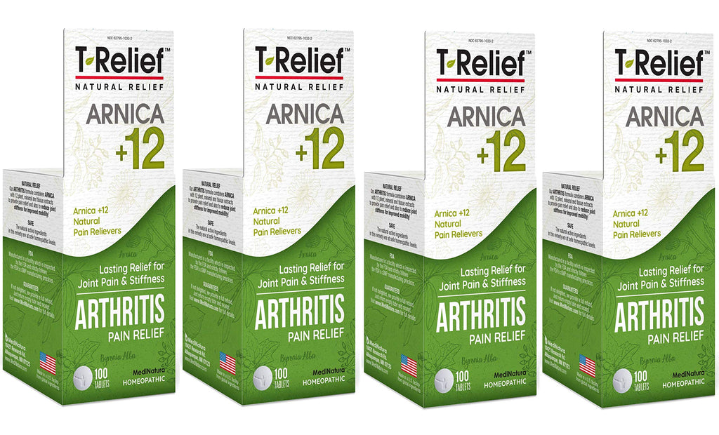 MediNatura T-Relief Extra Strength Arthritis Pain Reliever | Arnica +12 Natural Medicines