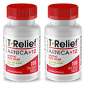 MediNatura T-Relief Pain - Plant-Based Arnica Chewables for Minor Muscle & Joint Comfort | 2-Pack