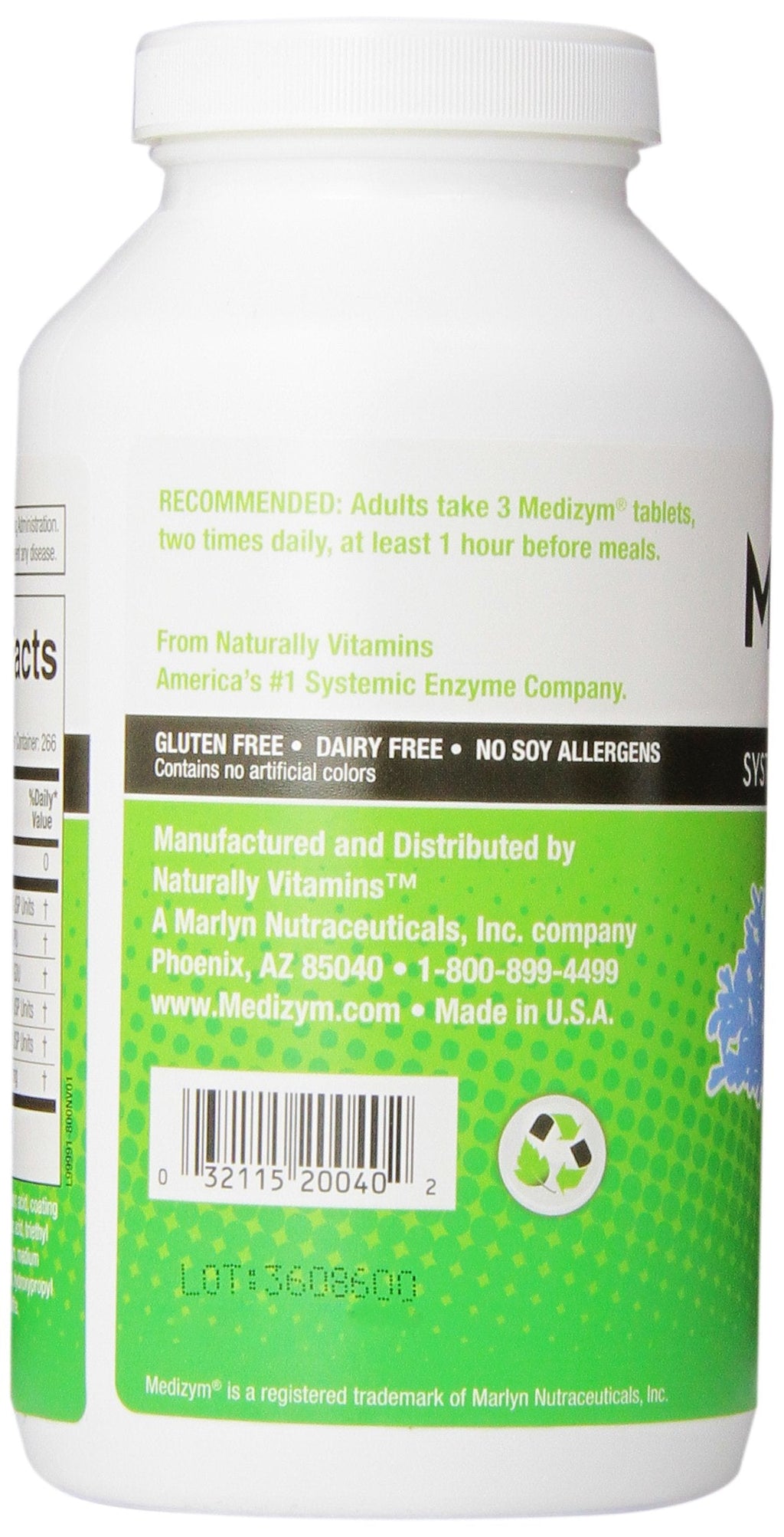 Medizym Systemic Enzyme 800 Tablets – Immune & Inflammation Support
