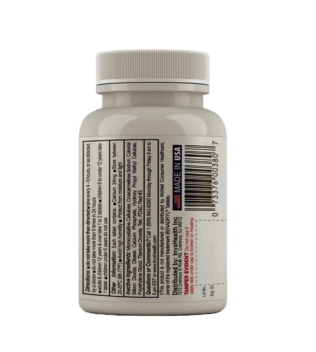 MedPlus Allergy Relief Medicine 25 mg – 1000 Tablets | Diphenhydramine HCl | Made in USA