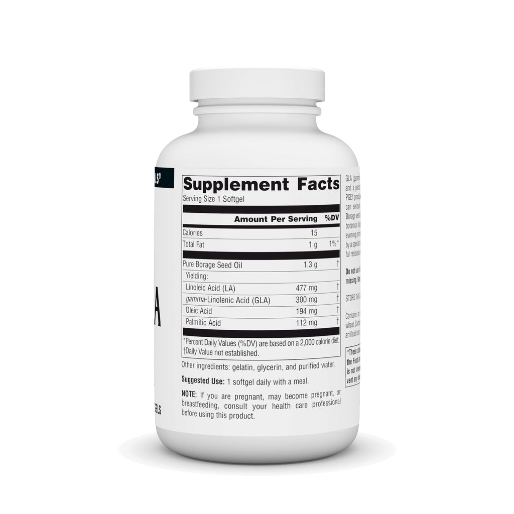 Source Naturals Mega-GLA 300 - Hexane-Free Borage Seed Oil Softgels (120)