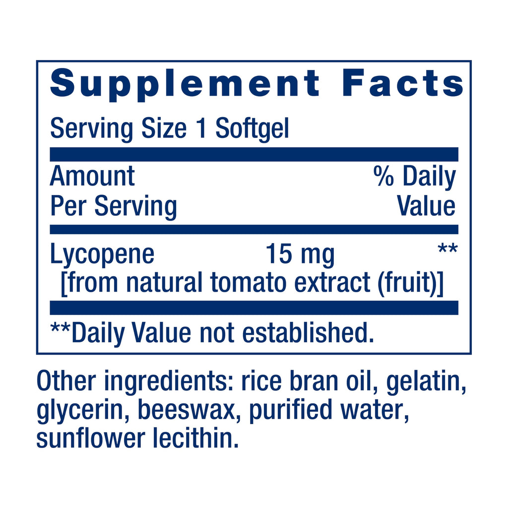Mega Lycopene 90 Softgels – Prostate & Arterial Health, Non-GMO, Gluten-Free