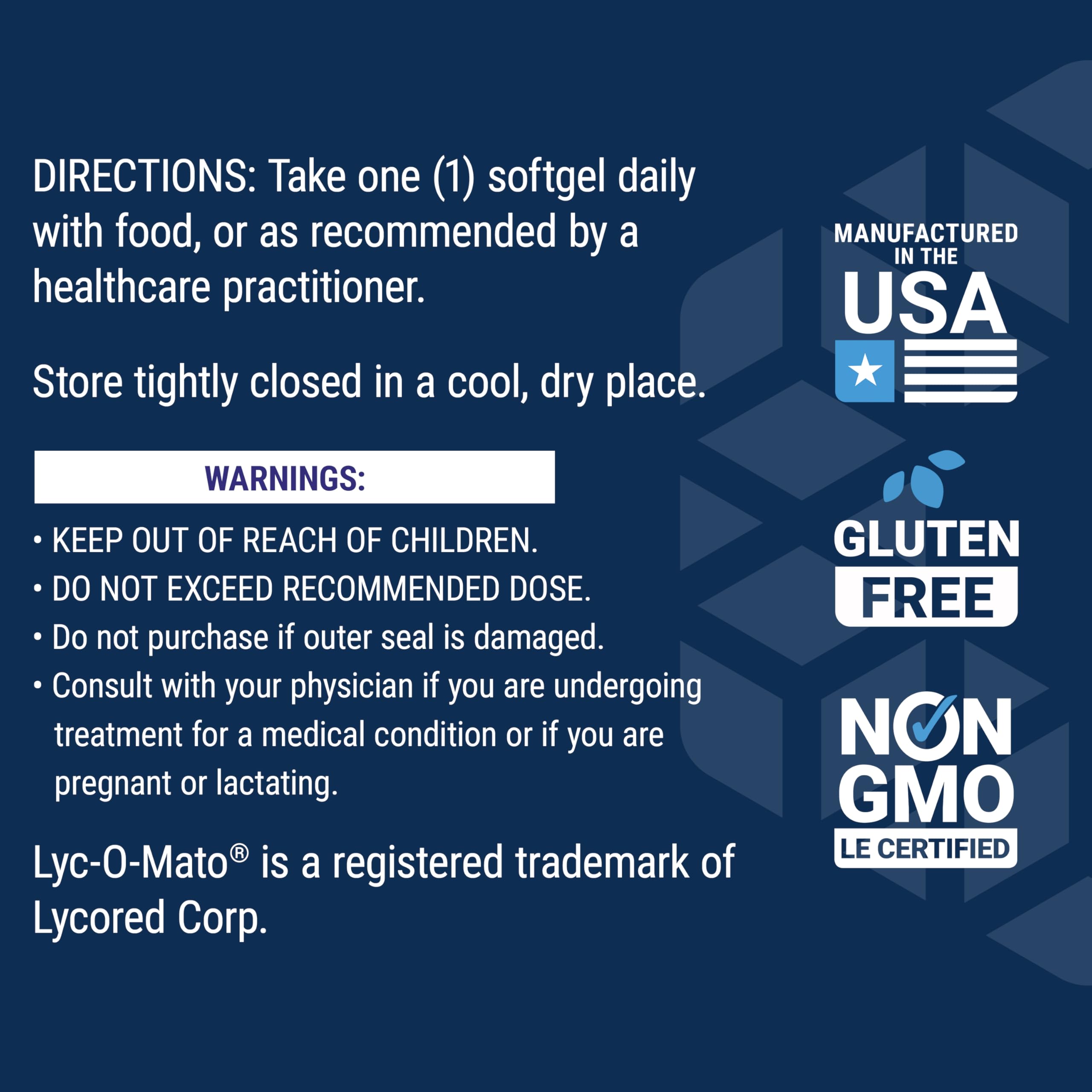 Mega Lycopene 90 Softgels – Prostate & Arterial Health, Non-GMO, Gluten-Free