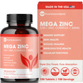 Mega Zinc Supplement 50mg - 3-in-1 Zinc Complex, 100 Tablets | Pure Micronutrients
