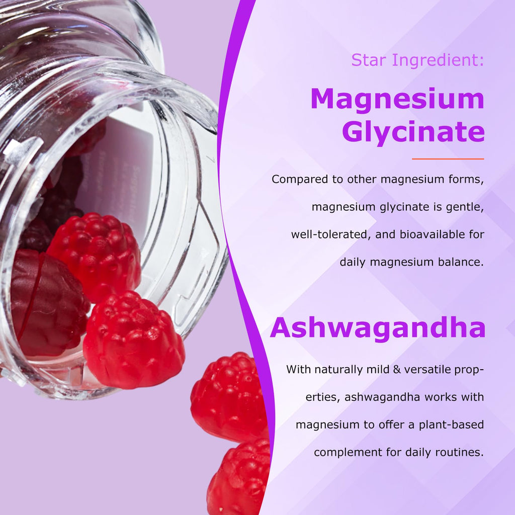 Mega16-in-1 Magnesium Glycinate Sleep Gummies for Women | High-Absorption Formula