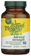 MegaFood Adrenal Strength - Adrenal Support with Ashwagandha, Magnesium Glycinate, Vitamin C | Vegetarian, 60 Tablets