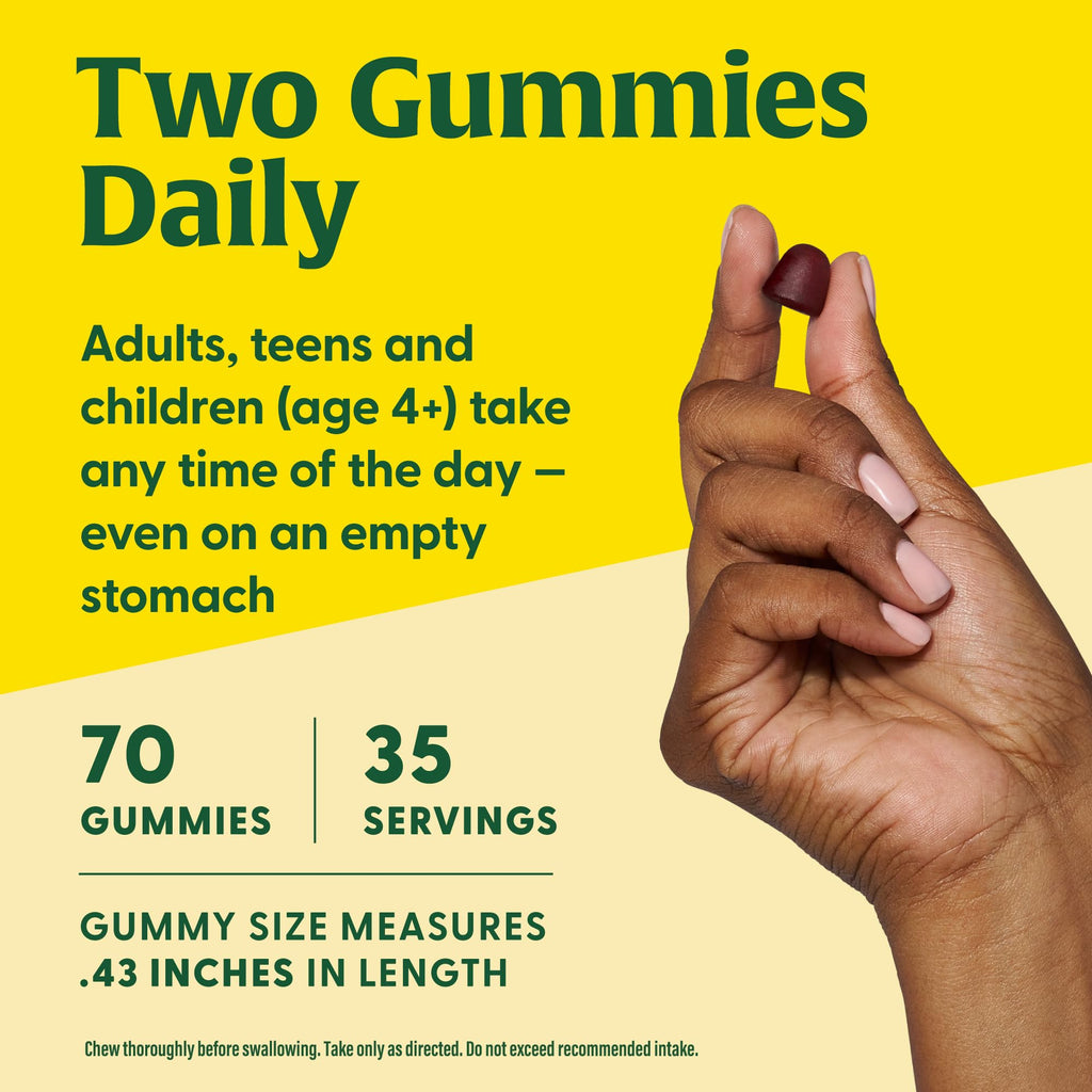 MegaFood B12 Energy Gummies – Vegan Methyl B12, Cranberry, USDA Organic
