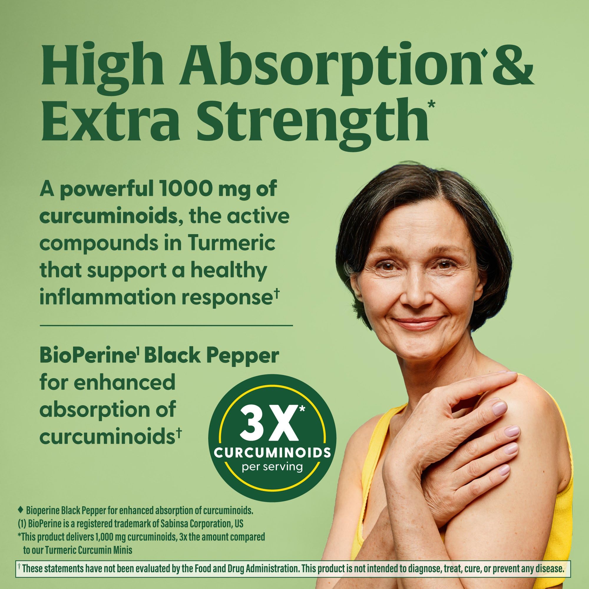 MegaFood Fast-Acting Turmeric Supplement - Clinically Studied Joint Support, 1000 mg Curcuminoids, 60 Capsules